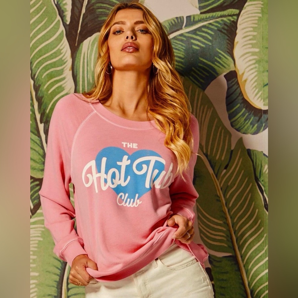 Wildfox Hot Tub Club Sweatshirt | NWT | Spring 2021 | Factory Sealed